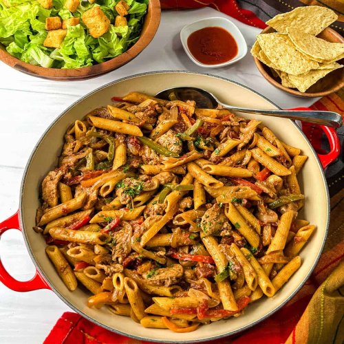 One-Pot Chicken Fajita Pasta - Where Tex-Mex Meets Italian