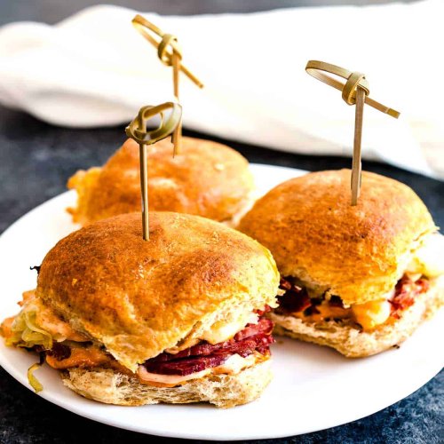 Easy Reuben Sliders