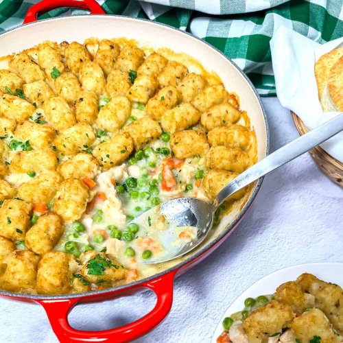One-Pot Chicken Tot Pie
