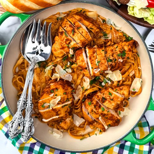 Cajun Blackened Chicken Alfredo