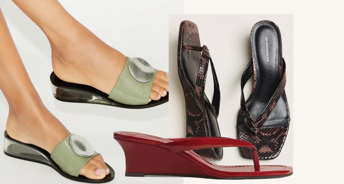 I’m Calling It: Kitten Wedge Sandals Are the Shoes of the Summer