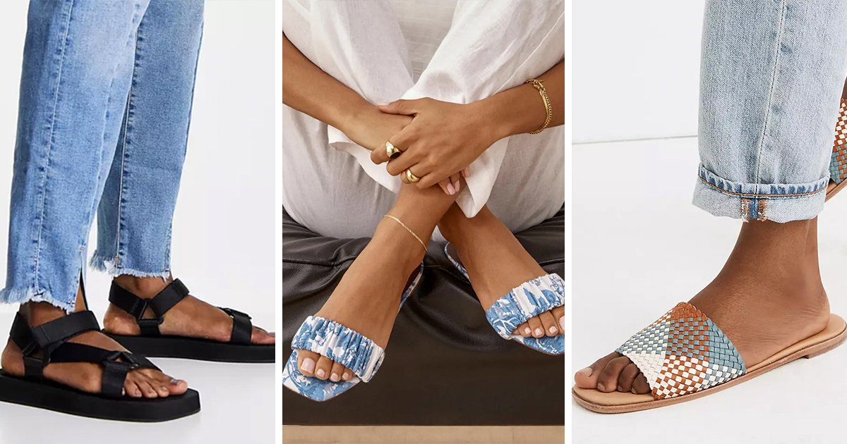 20 Pairs of Trendy Square Toe Sandals to Stock Up On for Summer