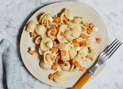 Butternut Squash and Goat Cheese Pasta Salad