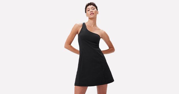 Um, Outdoor Voices Just Dropped a One-Shoulder Exercise Dress & We Love It More Than The Original