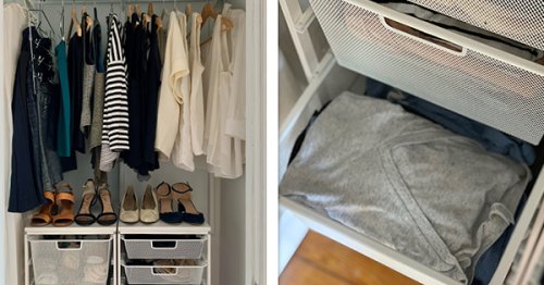 I Made Over My Closet With a Container Store Elfa System and OMG, the Sock Storage