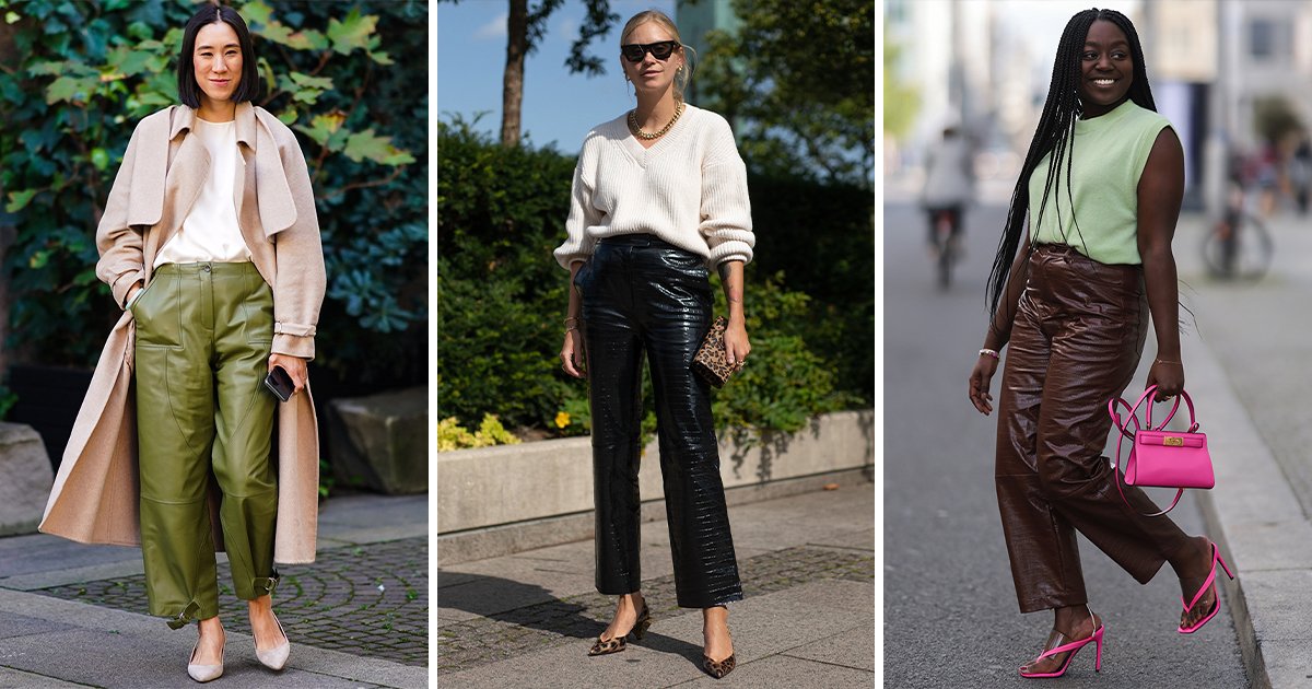 10 Cute Ways to Wear Leather Pants This Fall (& One That Makes You Look Like a Biker Wannabe)