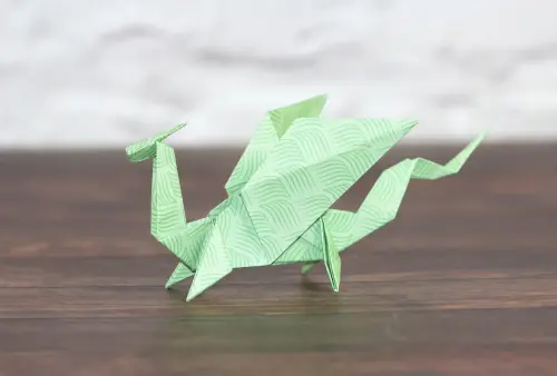 Origami dragon tutorial