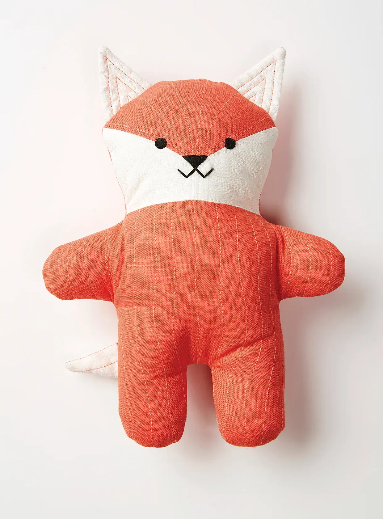 Free fox sewing pattern – How to sew a fox plush toy