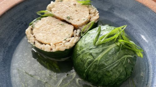 A Lighter, Chinese-Inspired Twist on Stuffed Cabbage