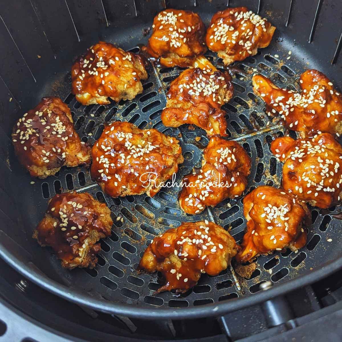 Air fryer Teriyaki Cauliflower