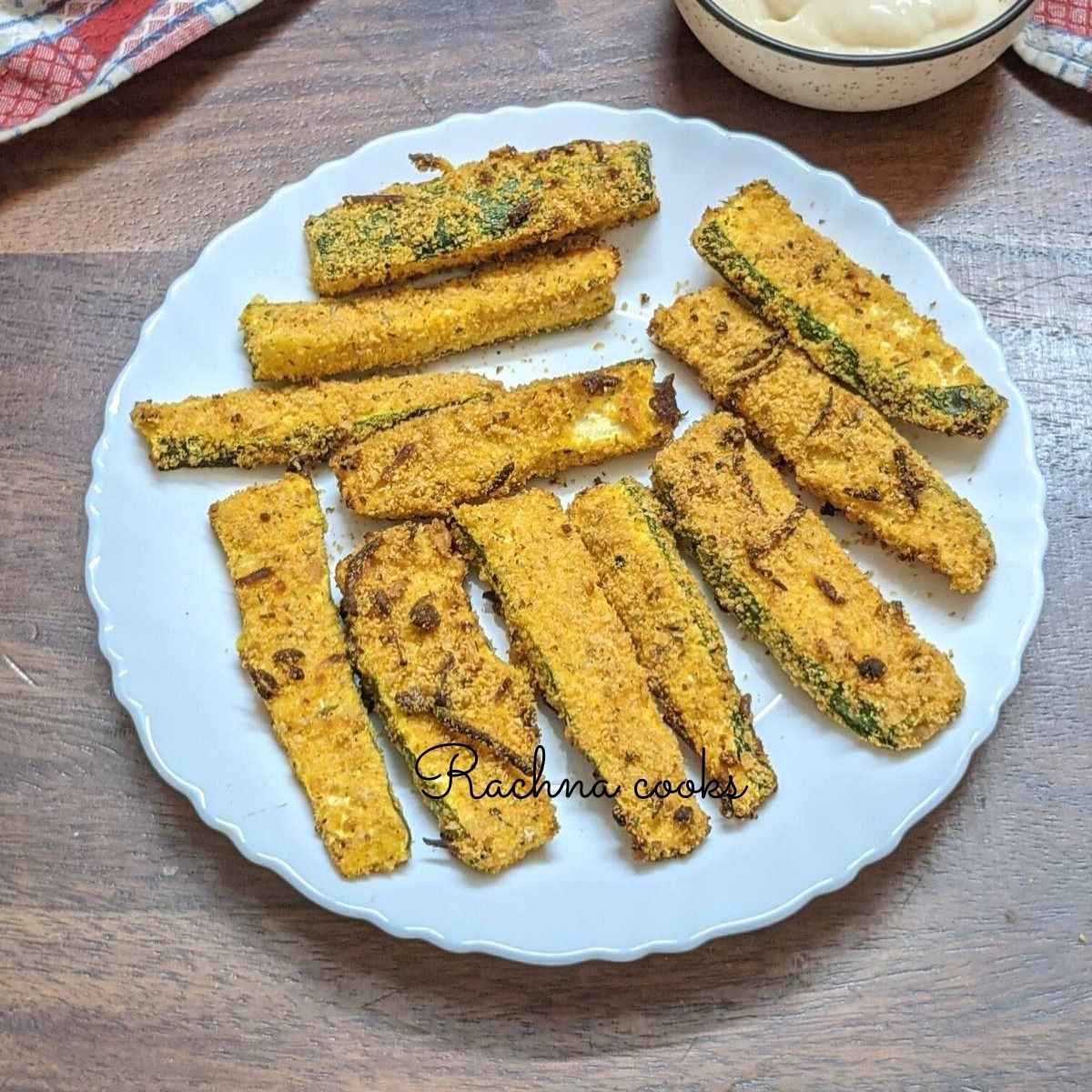 Zucchini Fries in Air fryer