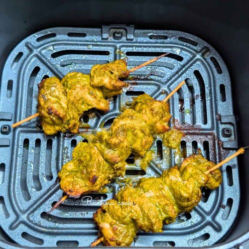 Air Fryer Hariyali Chicken Tikka