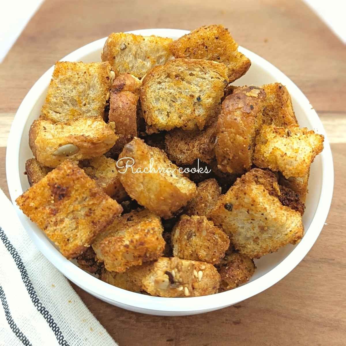Air fryer Croutons