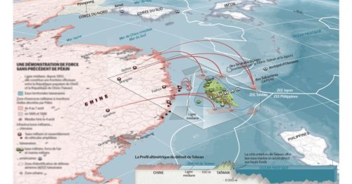 Menaces sur le détroit de Formose : tout comprendre en une carte
