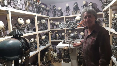 Dans l'atelier de Jean Pierre, sculpteur à Rumilly