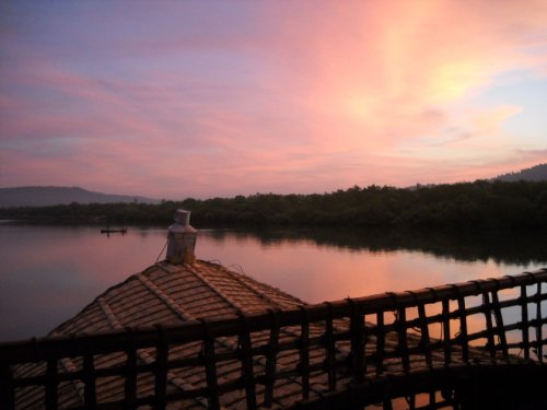 Goa in Indien, unsere Hausboot Tour auf dem Chapora Fluss -