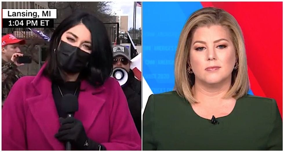 Trump supporters disrupt CNN’s live report from Michigan