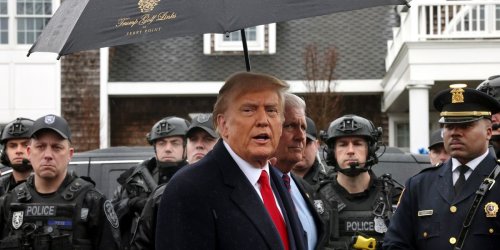 'Cynical' Trump hit for attending officer's wake while backing cop-beating Jan. 6 rioters