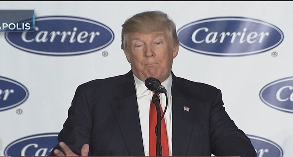 Trump's promise to save Carrier jobs from moving out of the country was a big bust: report