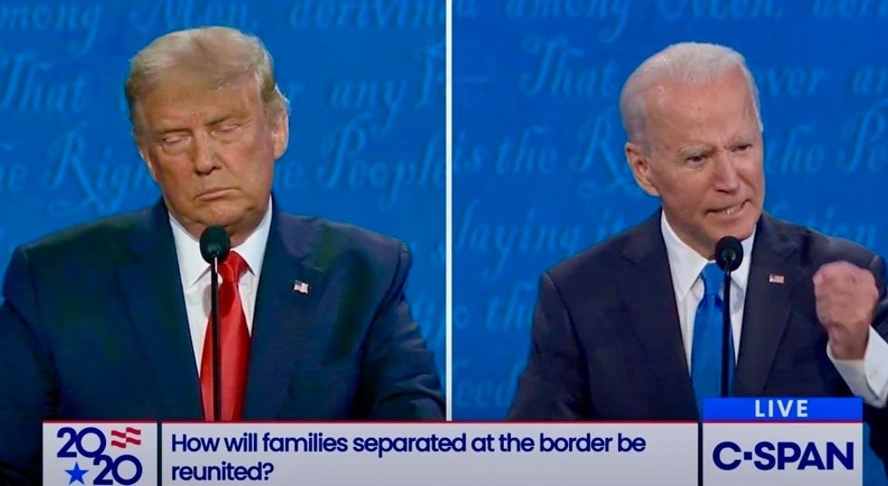 WATCH: Biden destroys Trump for claiming 545 kids forever separated from their parents were trafficked by ‘coyotes’