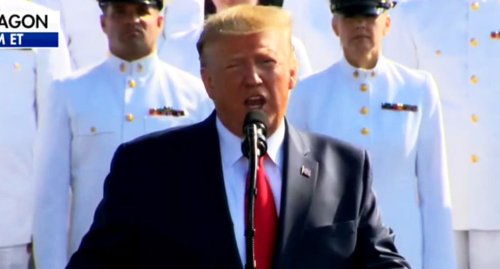 Outrage erupts as 'lying buffoon' Trump turns Pentagon 9/11 commemoration 'into an infomercial about himself'