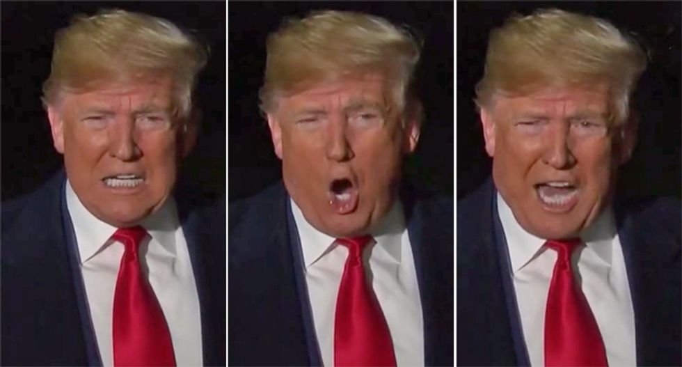 Donald Trump vows he 'will never concede' in late night conspiracy-filled rant