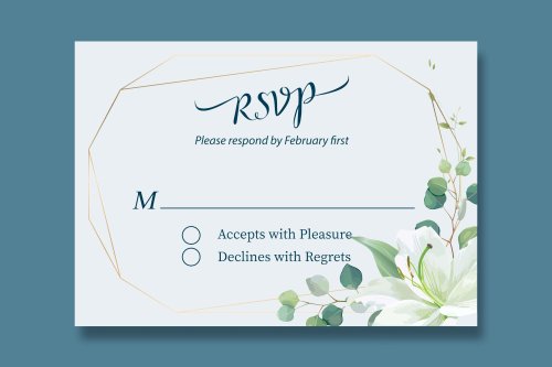 If You See an “M” on an RSVP Card, This Is What It Means