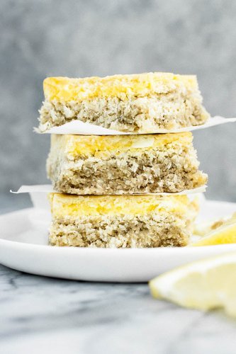 Keto Sugar-Free Gluten-Free Lemon Bars | Real Balanced