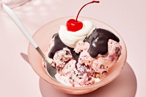 No-Churn Chocolate-Cherry Ice Cream