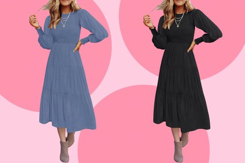 Shoppers Say They Would Buy This Long Sleeve Dress ‘a Hundred Times Over’—and It’s on Sale