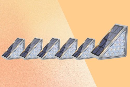 We Just Found the Perfect Outdoor Lights That Fit Snugly in the Corner of Any Step