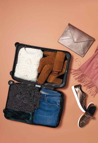 Here’s An Entire Holiday Wardrobe—and It All Fits in a Carry-On
