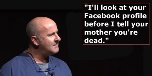 Doctor explains why he checks a dead patient's Facebook before notifying their parents