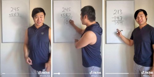 Math professor shows how adding and subtracting left to right is actually easier and faster