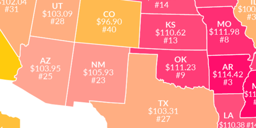 This Map Reveals The True Value Of $100 In Each State