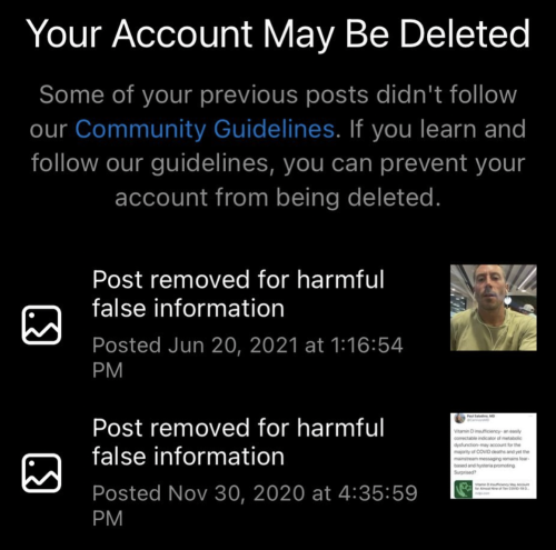 Instagram threatens Paul Saladino MD, carnivore diet proponent, with deletion