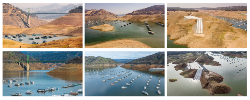 Before and after: Lake Oroville, California’s second-largest reservoir, has risen 182 feet