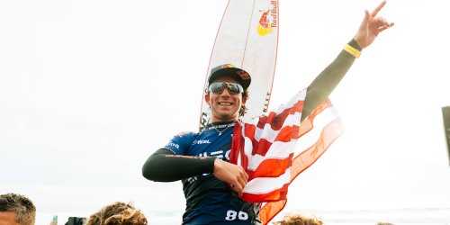 Griffin Colapinto speaks after his World Surf League-topping Portugal win!