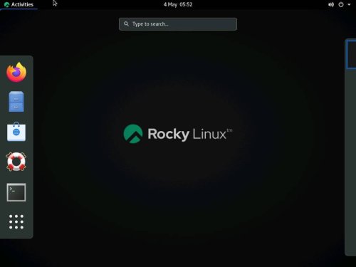 rocky linux screenshots