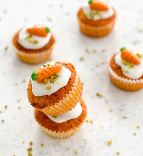 Einfache Karottenmuffins — fluffig und lecker!
