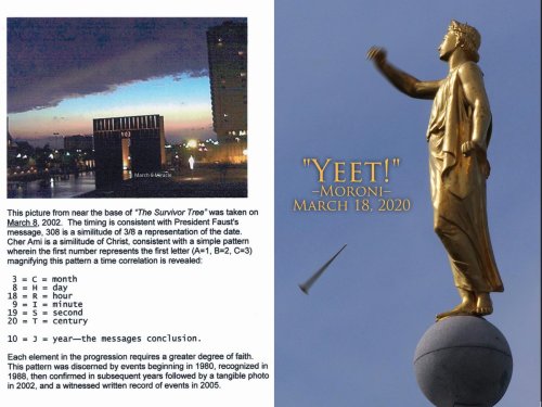 Mormon temple quake timing pattern spells out C H R I S T at march8miracle.org