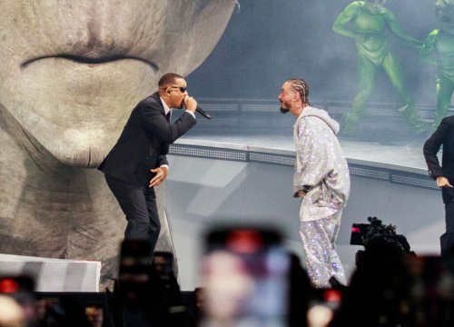 WATCH: Will Smith Performs ‘Men in Black’ with J Balvin at Coachella