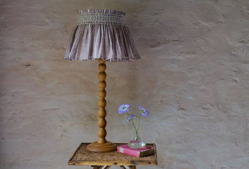 Cottage Core Lighting: Smocked Lampshades from the UK