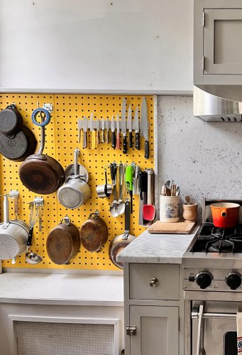 DIY Kitchen Pegboard for Storing Cooking Essentials