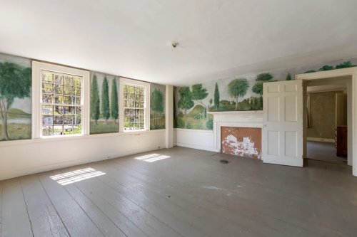 On the Market: A 1793 House in Maine With Hand-Painted Murals, via Cheap Old Houses - Remodelista