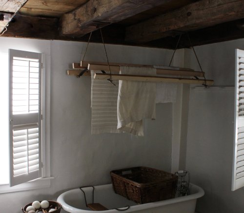 DIY: A Clothes-Drying Rack Made the Old-Fashioned Way on a Maine Farm - Remodelista