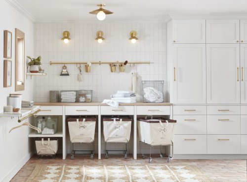5 Tips for a Good-Looking, Hard-Working Laundry Room via Rejuvenation - Remodelista