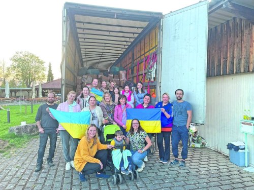 Reportage: Laster Nummer sieben soll bald in die Ukraine starten