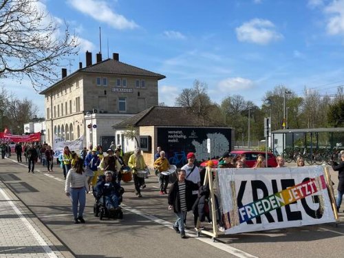 Ostermarsch 2025 in Ellwangen: Friedensgruppen protestieren