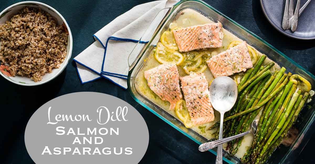 Lemon Dill Salmon and Asparagus